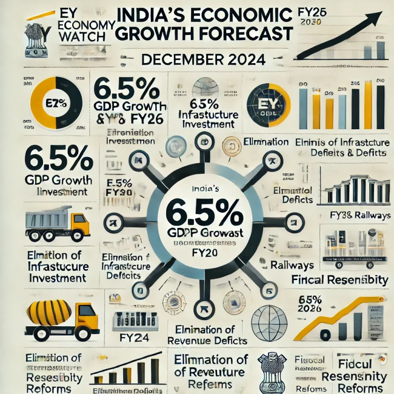 India’s Economic Growth Forecast: EY Predicts 6.5% GDP Growth for FY25 and FY26