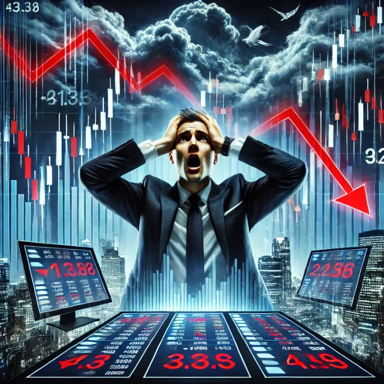 बाजार में महाभूकंप! सेंसेक्स 1414 पॉइंट गिरा, निफ्टी भी धड़ाम – निवेशकों के 83 लाख करोड़ रुपये स्वाहा!